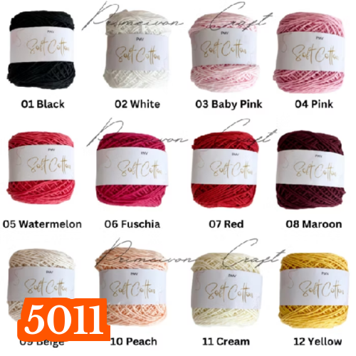 Benang rajut Soft Cotton BIG PLY SCB1