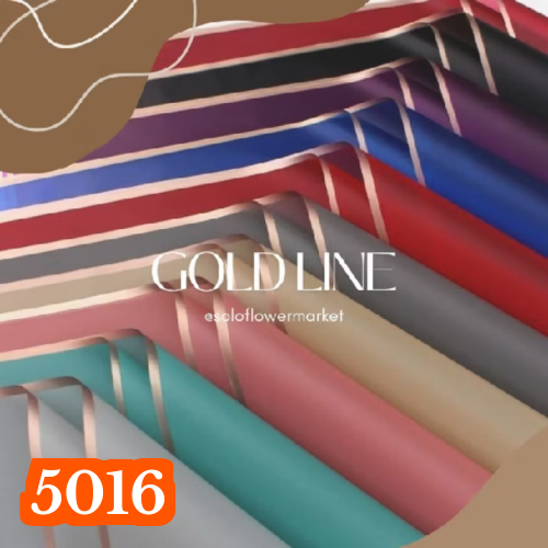 GOLD LINE FLOWER WRAPPING COLOR TRANSPARENT CELLOPHANE KERTAS BUNGA HAND BOUQUET PEMBUNGKUS BUKET KE