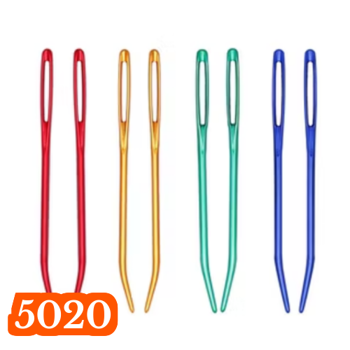 (2pcs ) Jarum Rajut Ujung Bengkok / Alumunium Bent Tapestry Needle