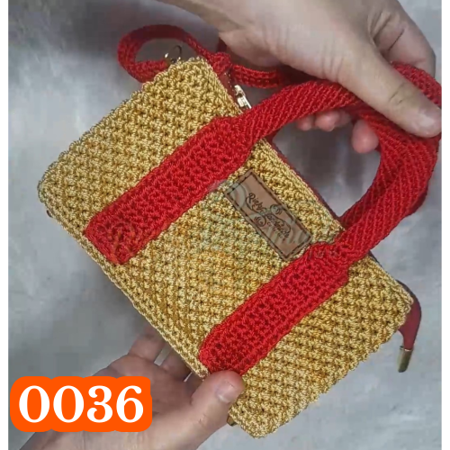 Tas rajut mini 2 in 1